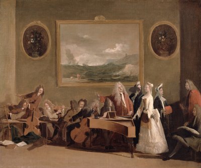 Ensayo de una Ópera, c.1709 de Marco Ricci
